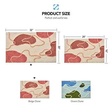 ANNARUGER Bathroom Rug, Extra Soft Shaggy Bath Rug, Ultra Absorbent Microfiber Bathroom Floor Mat, M...