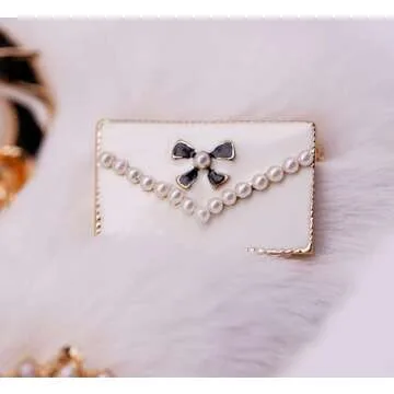 Celebrity Designer Jewelry Brooch Pins,Brooches with Imitation Pearl for Women Fashion