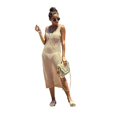 Stylish Crochet V-Neck Swim Cover Up for Women