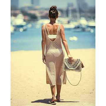 Stylish Crochet V-Neck Swim Cover Up for Women