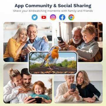 Birdster 2.5K HD Smart Bird Feeder with Camera Solar Powered, AI Identifies 12000+ Birds, Auto Motion Detection, Waterproof Wooden Video Bird Feeder Camera Live, Gift of Bird Lover (4G LTE)