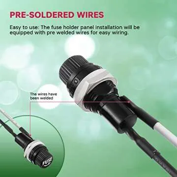 EPLZON Fuse Holder with Fast Blow Glass Fuses Kit 250V