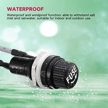 EPLZON Fuse Holder with Fast Blow Glass Fuses Kit 250V