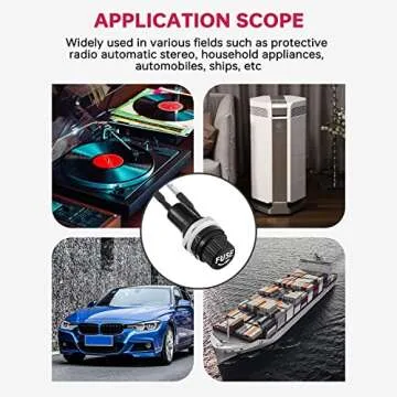 EPLZON Fuse Holder with Fast Blow Glass Fuses Kit 250V