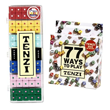 TENZI Party Pack Fun Family Dice Game with 77 Ways to Play