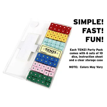 TENZI Party Pack Fun Family Dice Game with 77 Ways to Play