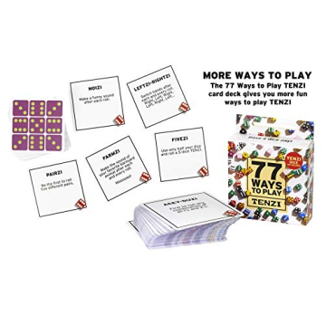 TENZI Party Pack Fun Family Dice Game with 77 Ways to Play