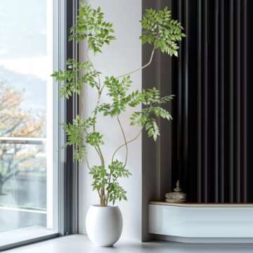 AfanD 6ft Artificial Sumac Tree - Hassle-Free Decor