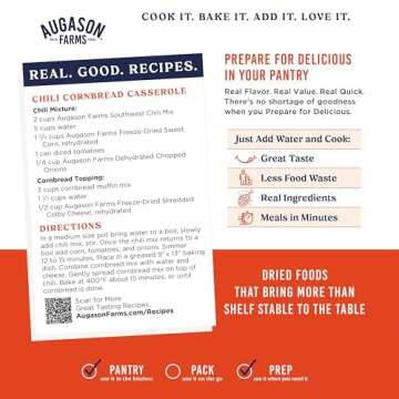 Augason Farms Southwest Chili Mix Can, Certified Gluten Free, Emergency Food Supply, Everyday Meals, 34 Servings