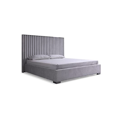 Limari Home Fendor King Velvet Bed - Stylish Comfort