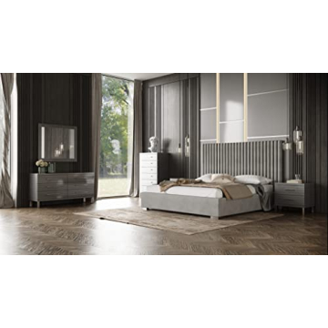 Limari Home Fendor King Velvet Bed - Stylish Comfort