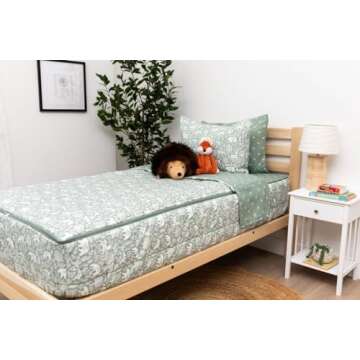 Beddy's Fantasy Woodland Girls Easy Zipper Bedding Set, Bed in a Bag, Includes Pillowcase & Sham