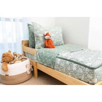 Beddy's Woodland Zipper Bedding - Easy Kids Bed in a Bag