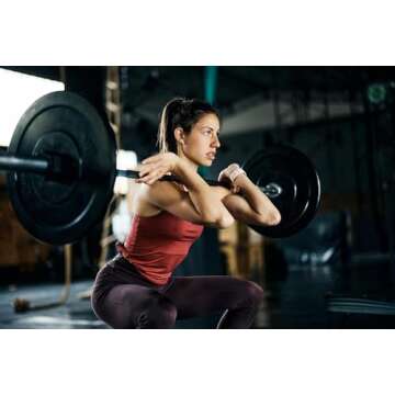 GW Tech Barbell Clamps 2 inch, Heavy Duty Exercise Collars 2" Quick Release Pair of Locking Pro Olympic Weight Bar Plate Locks Collar Clips for Workout Weightlifting Fitness Training - Red