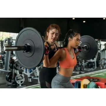 GW Tech Barbell Clamps 2 inch, Heavy Duty Exercise Collars 2" Quick Release Pair of Locking Pro Olympic Weight Bar Plate Locks Collar Clips for Workout Weightlifting Fitness Training - Red