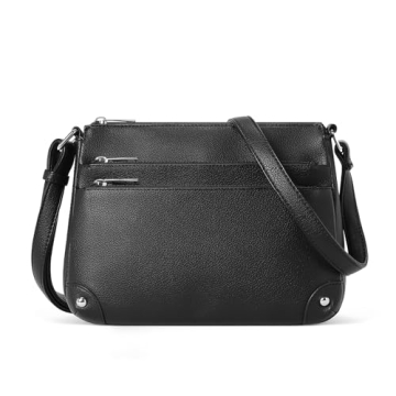 WESTBRONCO Crossbody Bags for Women - Medium Satchel Purse with Zipper Pockets