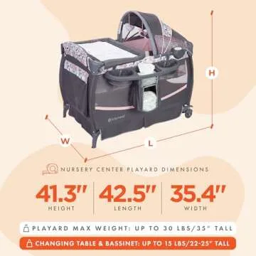 Baby Trend Deluxe II Nursery Center® Playard, Bluebell