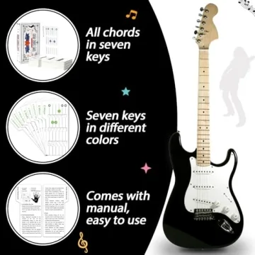 Beginner-Friendly 56Pcs Guitar Chord Learning Cards