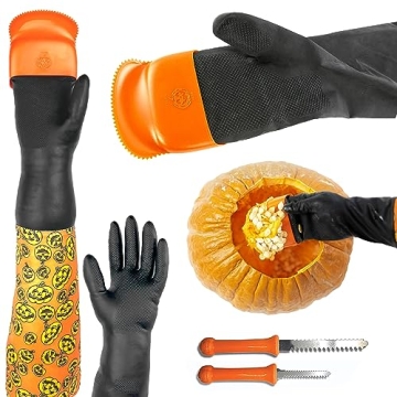 Halloween Moments Pumpkin Scraper Glove - Mess Free Carving Kit