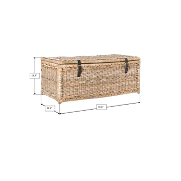 Happimess 46" Wicker Storage Trunk for Stylish Organization