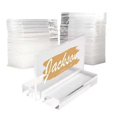 HighFree Clear Acrylic Place Cards for Weddings & Events