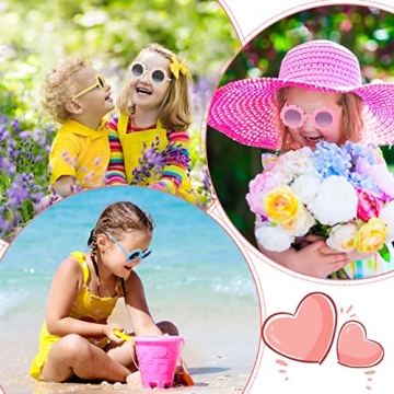 Adorable Kids Flower Sunglasses Set - 6 Cute Pairs