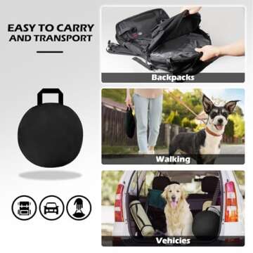 Cat Tent Outdoor, Pet Enclosure Tent Suitable for Cats and Small Animals, Indoor Playpen Portable Exercise Tent with Carry Bag（Black）