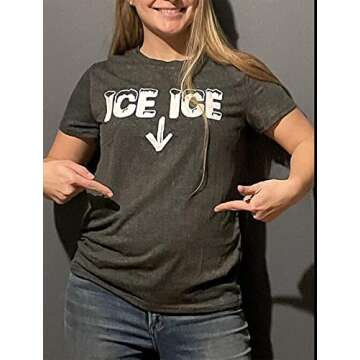 Ice Ice Baby Maternity T-Shirt for Baby Announcement