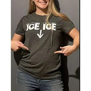 Ice Ice Baby Maternity T-Shirt for Baby Announcement