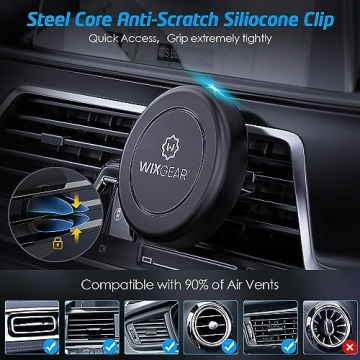 WizGear Air Vent Magnetic Car Mount for Smartphones & Tablets