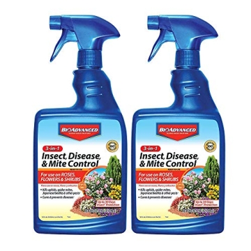 BIOADVANCED 701290B Insecticide Fungicide Miticide 3-in-1 Insect, Disease & Mite Control, 24 oz, Rea...