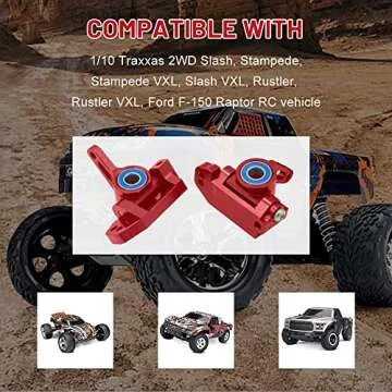 OGUNKE Aluminum Caster and Steering Blocks for Traxxas