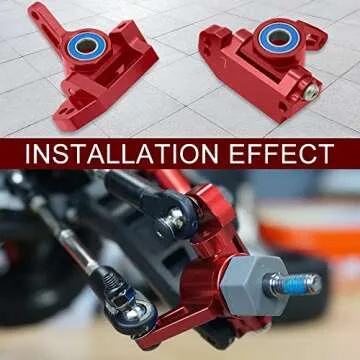 OGUNKE Aluminum Caster and Steering Blocks for Traxxas