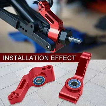 OGUNKE Aluminum Caster and Steering Blocks for Traxxas