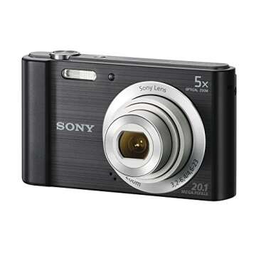 Sony Cyber-shot DSC-W800/B 20.1MP Super HAD CCD Digital Camera | Black