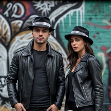 Funny Party Hats Black Fedora Hat for Halloween and Parties