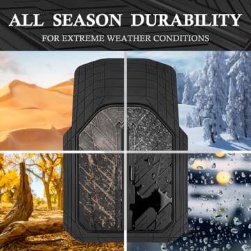 Heavy Duty All-Weather Car Floor Mats for Trucks SUVs