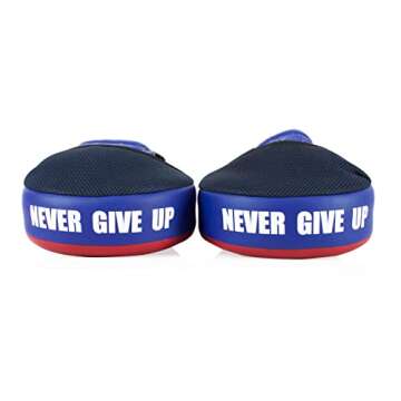 Fairtex FMV13 Maximized Focus Mitts for Boxing, Muay Thai Kickboxing, MMA (Red/Blue)