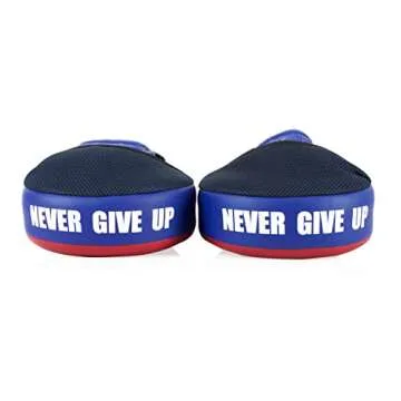 Fairtex FMV13 Maximized Focus Mitts for Boxing, Muay Thai Kickboxing, MMA (Red/Blue)