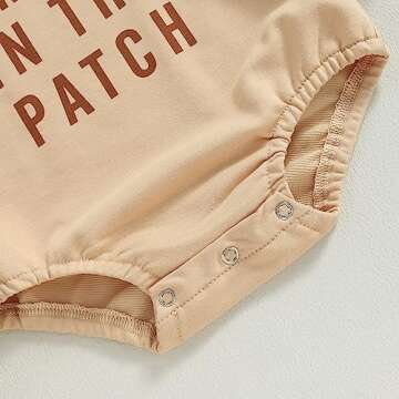 Lucikamy Halloween Baby Romper for Infants - Pumpkin Print