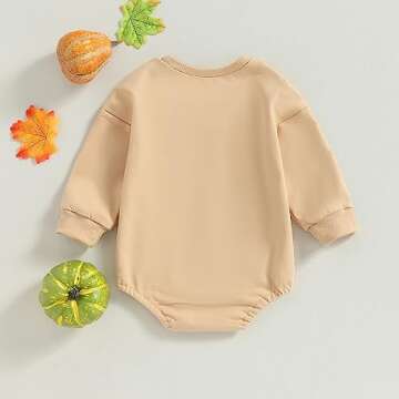 Lucikamy Halloween Baby Romper for Infants - Pumpkin Print