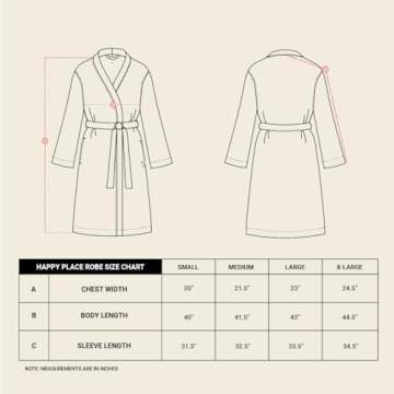 Happy Place Waffle Robe Lightweight Organic Cotton Bathrobe