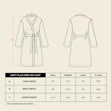 Happy Place Waffle Robe Lightweight Organic Cotton Bathrobe
