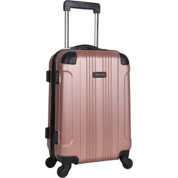Durable Rose Gold Hardshell Travel Suitcase
