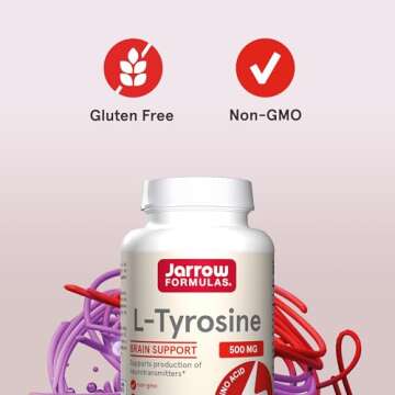 Jarrow Formulas L-Tyrosine 500 mg Dietary Supplement