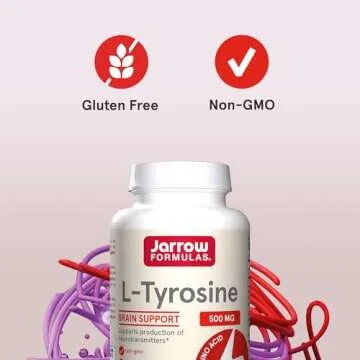 Jarrow Formulas L-Tyrosine 500 mg Dietary Supplement