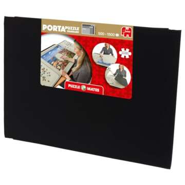 Jumbo, Puzzle Mates, Portapuzzle - Standard 1,500 Piece Jigsaw Storage Board Case, Jigsaw Puzzle Accessories, Puzzle Storage