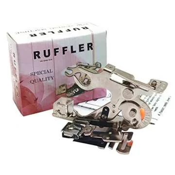 YEQIN Ruffler Foot (#55705) Sewing Machine Presser Foot for Singer Brother Juki Low Shank Sewing Mac...