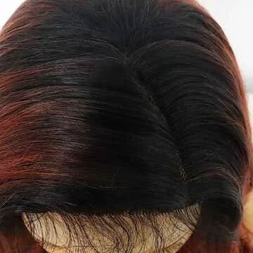 Ebingoo Lace Front Copper Red Wig for Women Daily Wear