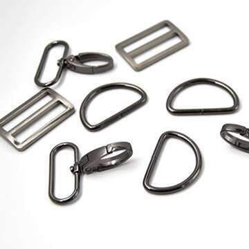 MELORDY 15Pcs Metal Swivel Snaps Hooks for Crafts